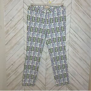 Tory Burch patterned skinny jeans